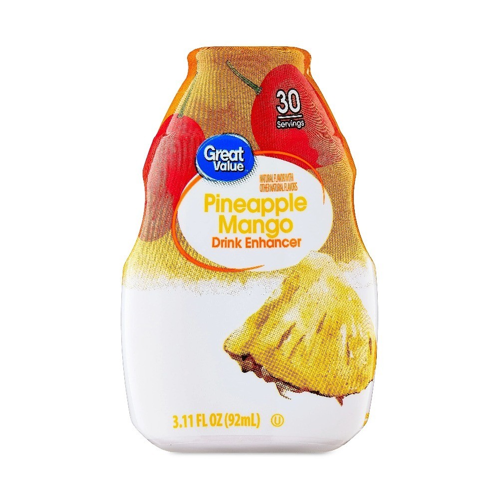 Tropical Pineapple Mango Liquid Drink Enhancer 2 Pack 3.11 fl oz Bottle