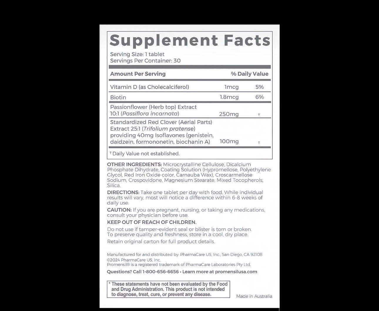 Promensil Perimenopause Supplements for Women- Red Clover Isoflavones Vitamin…