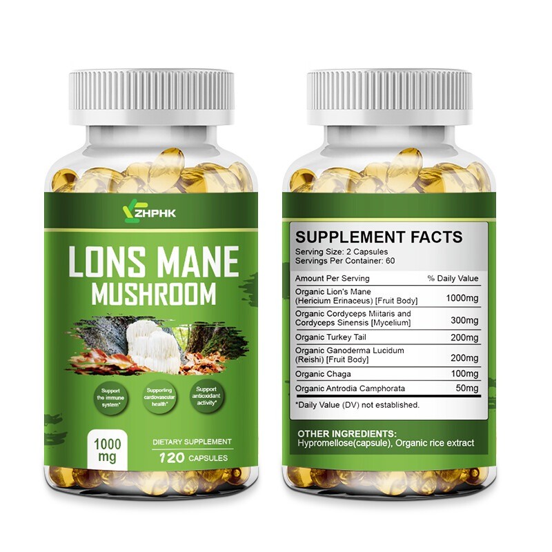 Organic Lion Mane Mushroom Complex Helps with memory immunity anti-inflammatory