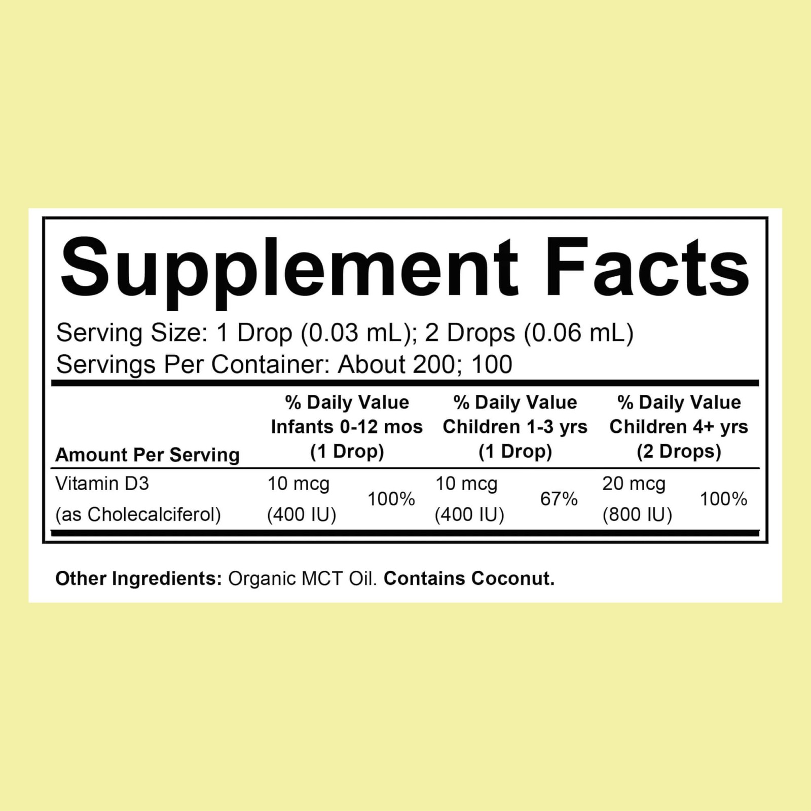 CHILDLIFE ESSENTIALS Organic Vitamin D3 Drops for Infants & Newborns, Baby V…