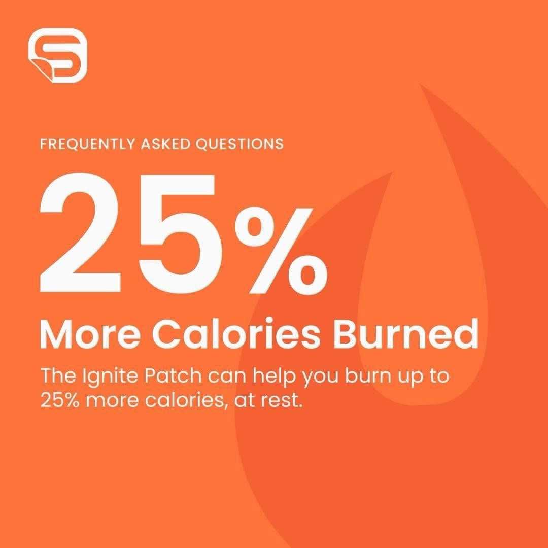 The Super Patch Company- 5 Day Trial Pack of IGNITE. 5 Single BURN 🔥 CALORIES