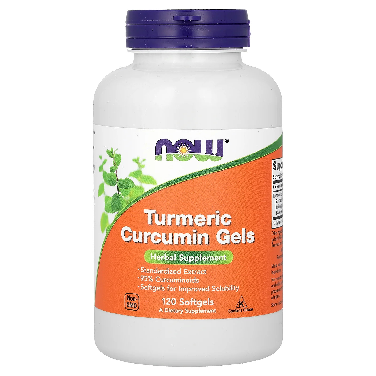2 X NOW Foods, Turmeric Curcumin Gels, 475 mg, 120 Softgels