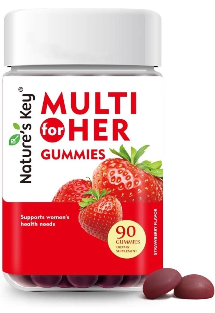 Nature’s Key Multi multivitamin for Her Gummies Strawberry (90) Women