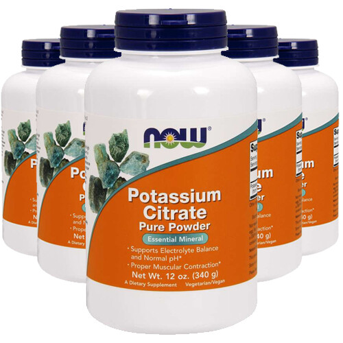 POTASSIUM CITRATE Pure Powder 340 grams 5X12 oz Now Foods 243 Servings per bott