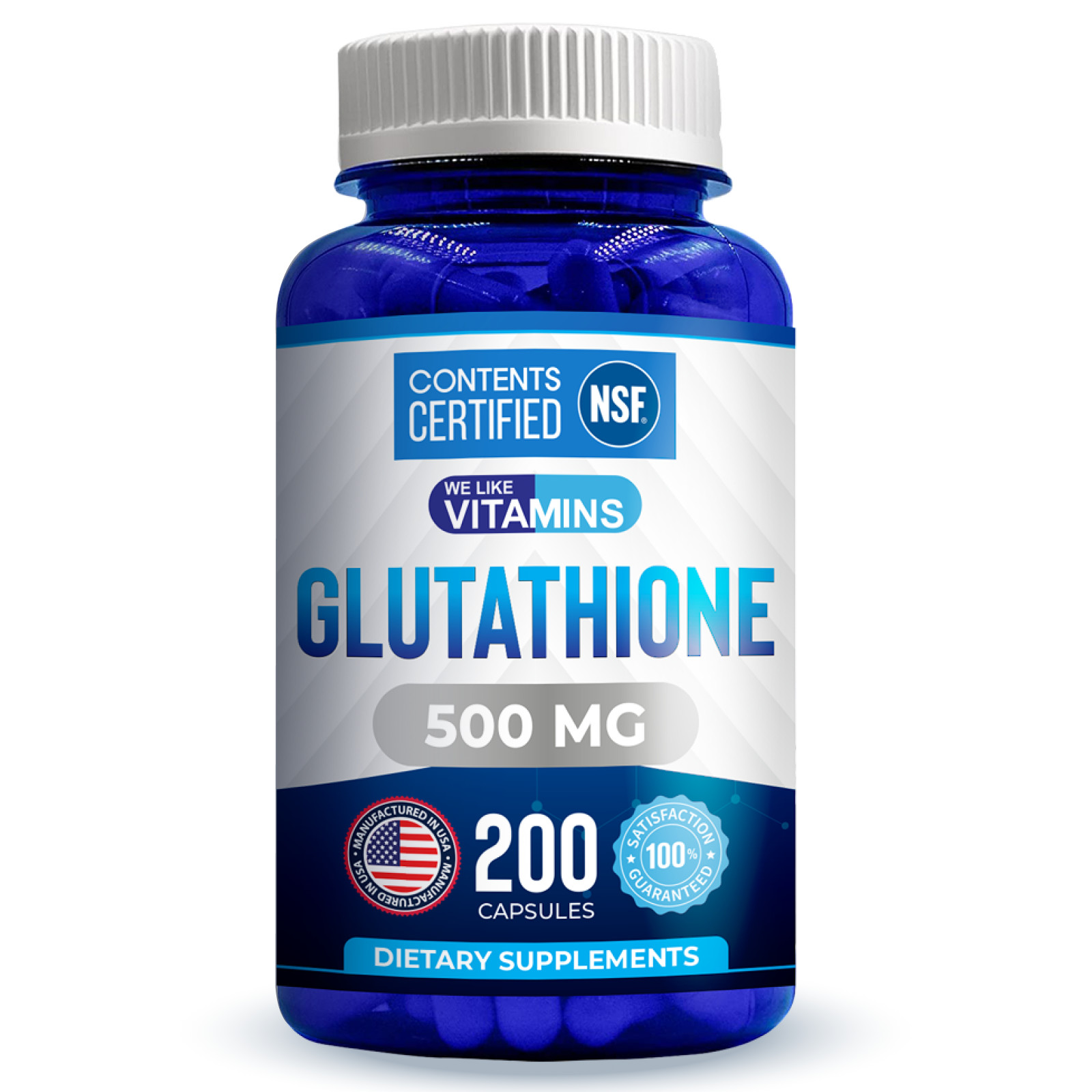 Glutathione 500mg Capsules – 200 Count