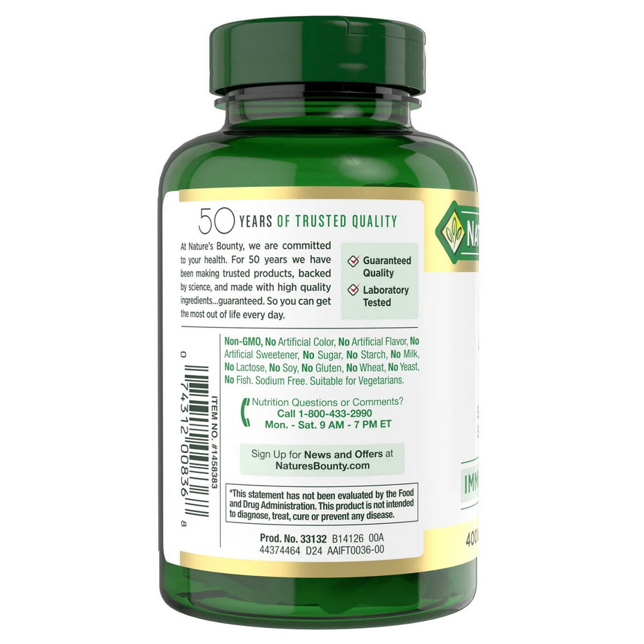 Nature’s Bounty Zinc 50 mg 400 Tablet Support Immume System EXP 10/28