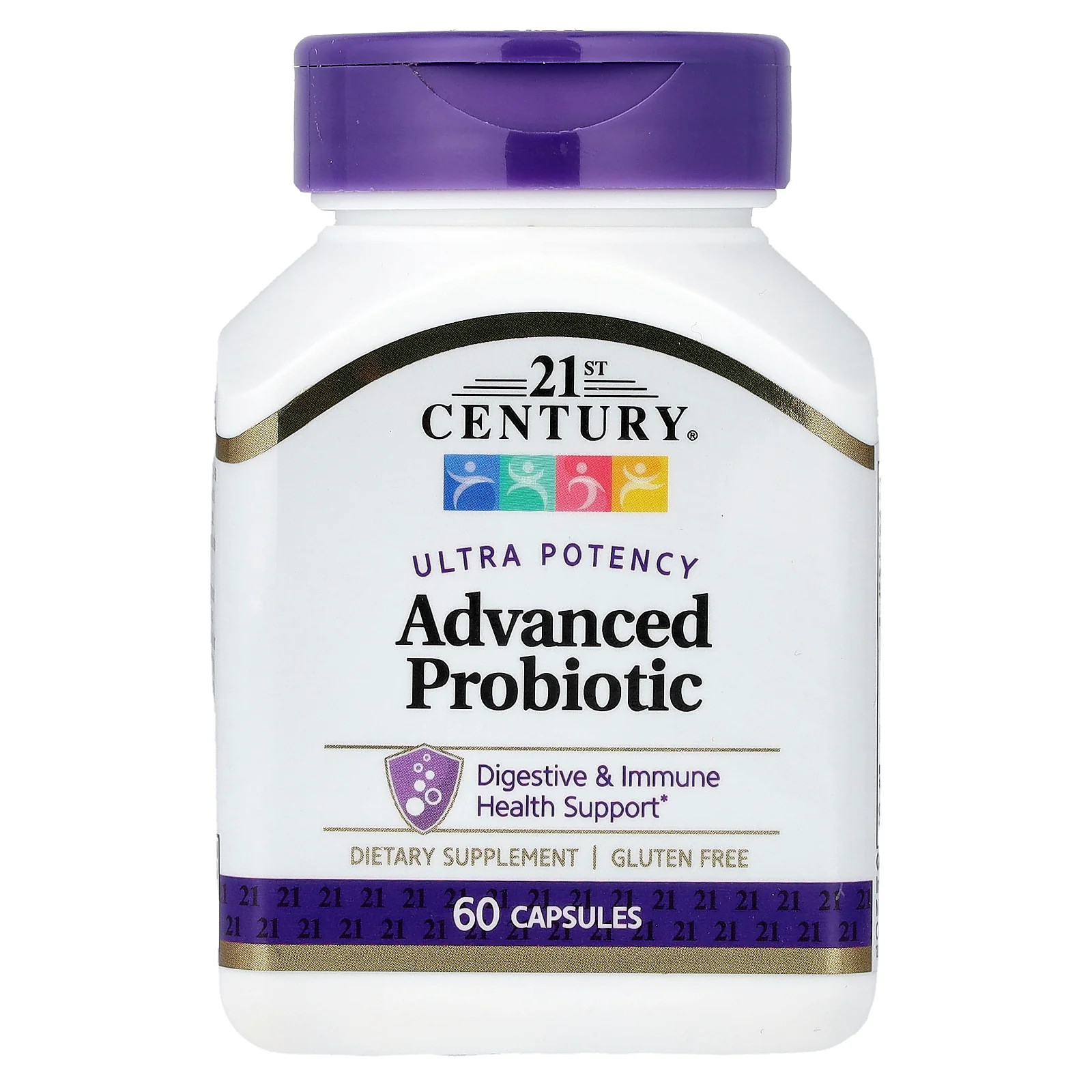 2 X 21st Century, Ultra Potency Advanced Probiotic, 60 Capsules