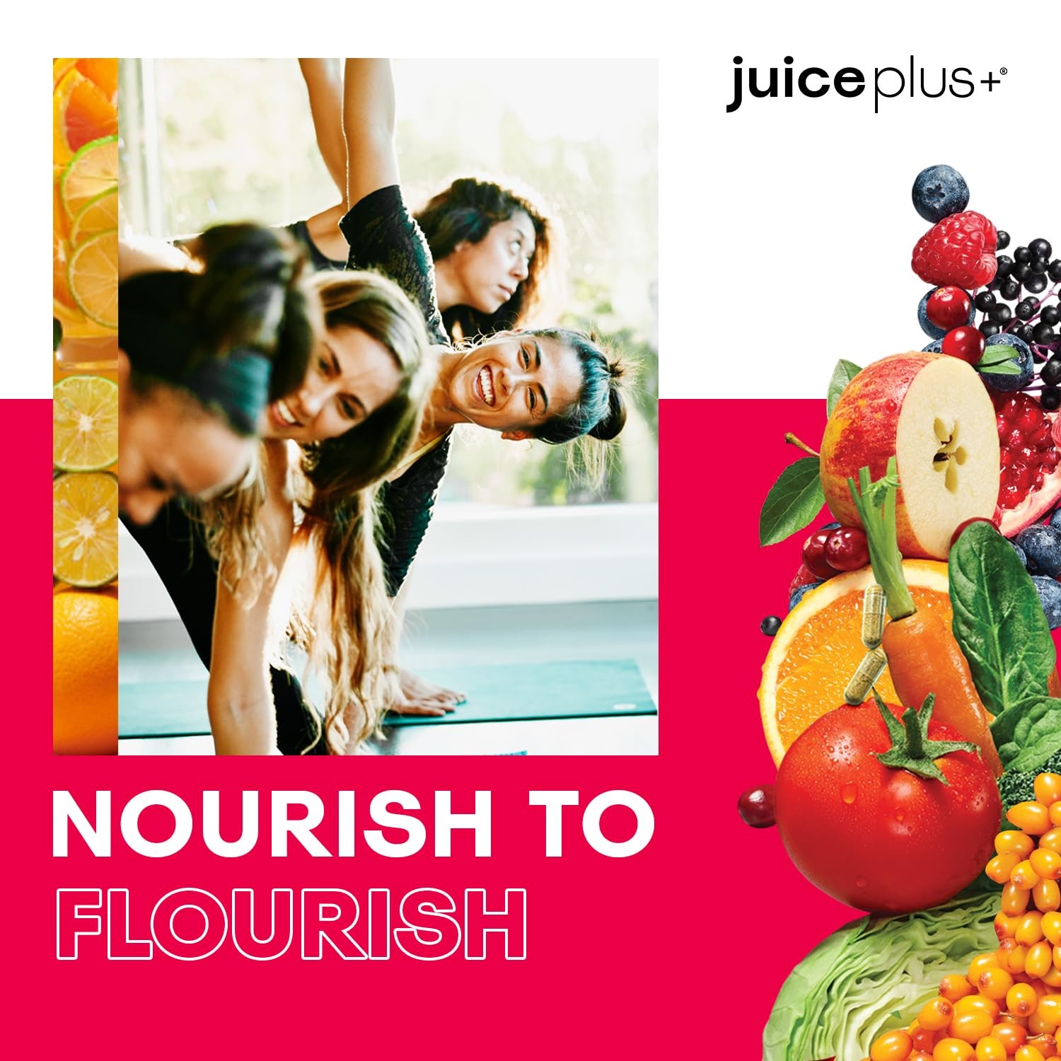 Juice Plus+ Fruit, Vegetable, Berry & Omega Blend 120 Count (Pack of 4)