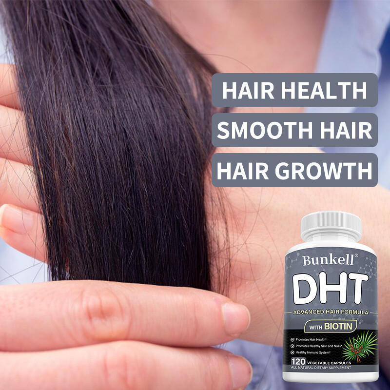 DHT Blocker Hair Loss Capsules, Advanced Formula For Hair Growth With Biotin