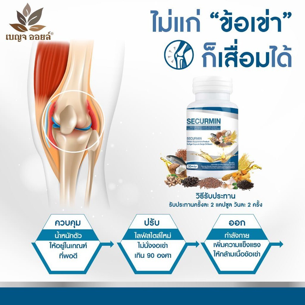 6 Securmin Diet Supplement Natural Extract Sesame Rice Bran Oil Nourishing Bone