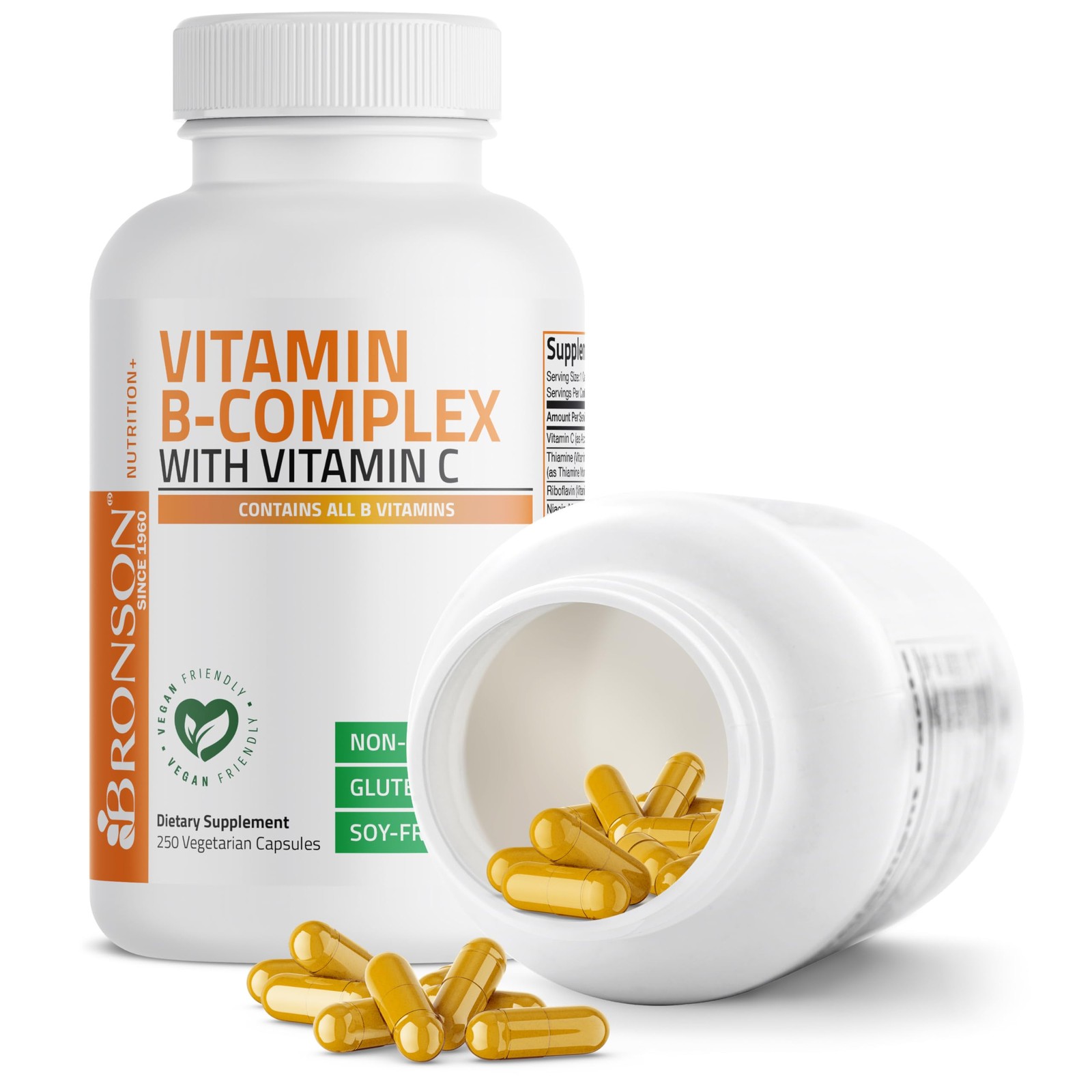 Bronson Vitamin B Complex with Vitamin C – Immune Health, Energy Support