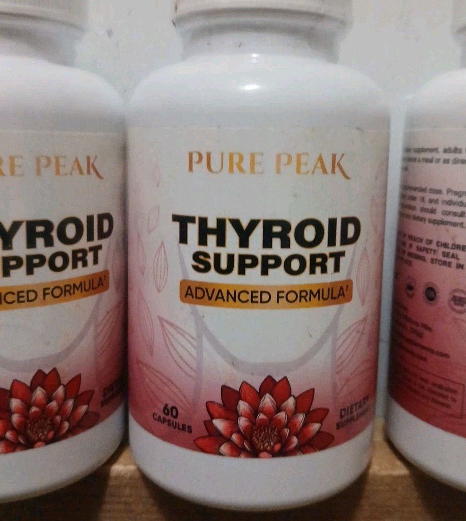 Pure Peak Advanced Thyroid Support Supplement 60 Capsules Exp: 10/2027