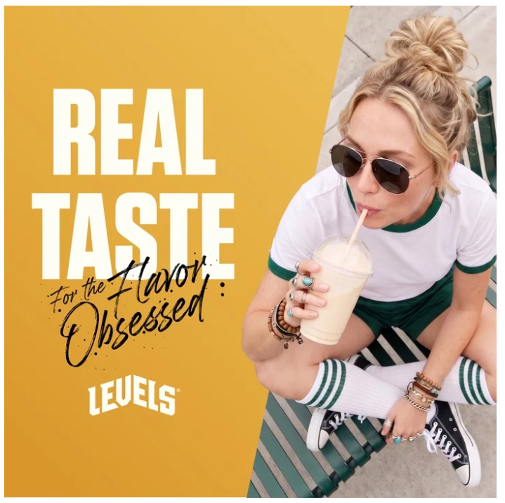 Levels Grass Fed Whey Protein Powder Vanilla Bean 24g 1.48LB