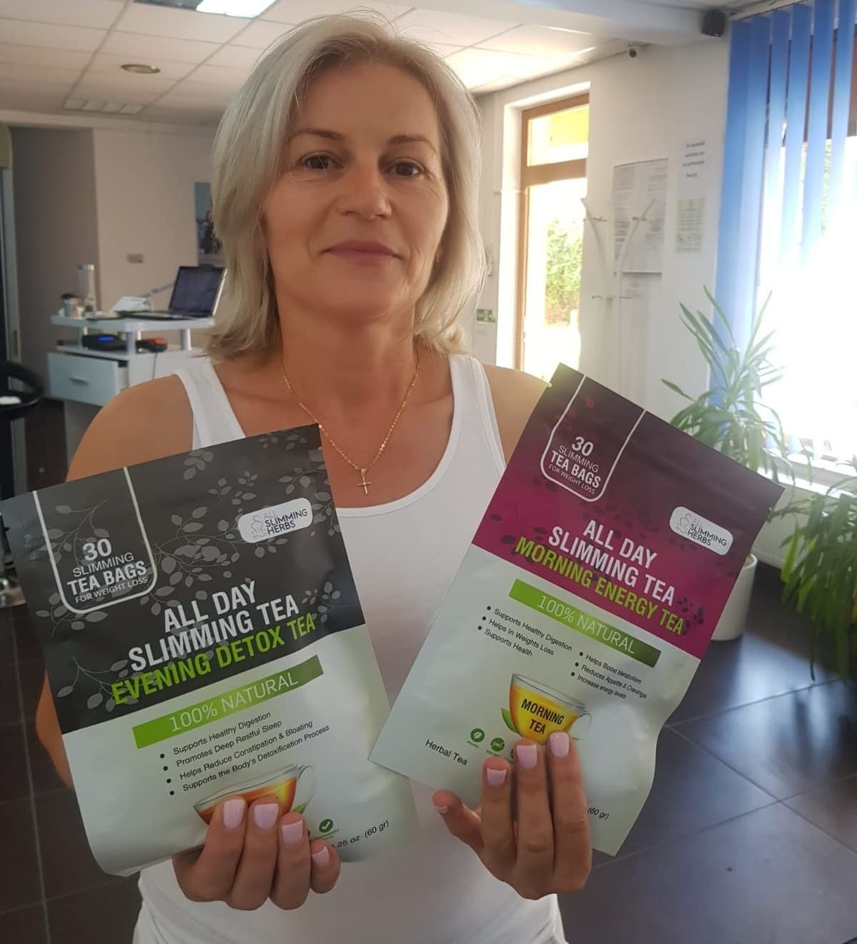 All Day Slimming Tea For Weight Loss – All Natural 30 Days Detox Tea That Fla…