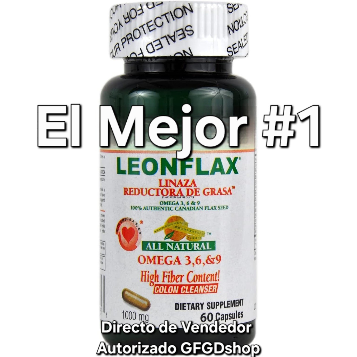 Leonflax Linaza Reductora De Grasa Capsulas 100% Natural #1 Pastillas Suplemento