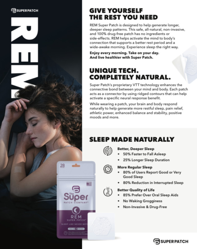 Super Patch REM Sleep Support Patch Drug-Free Trial Pack 7 Patches