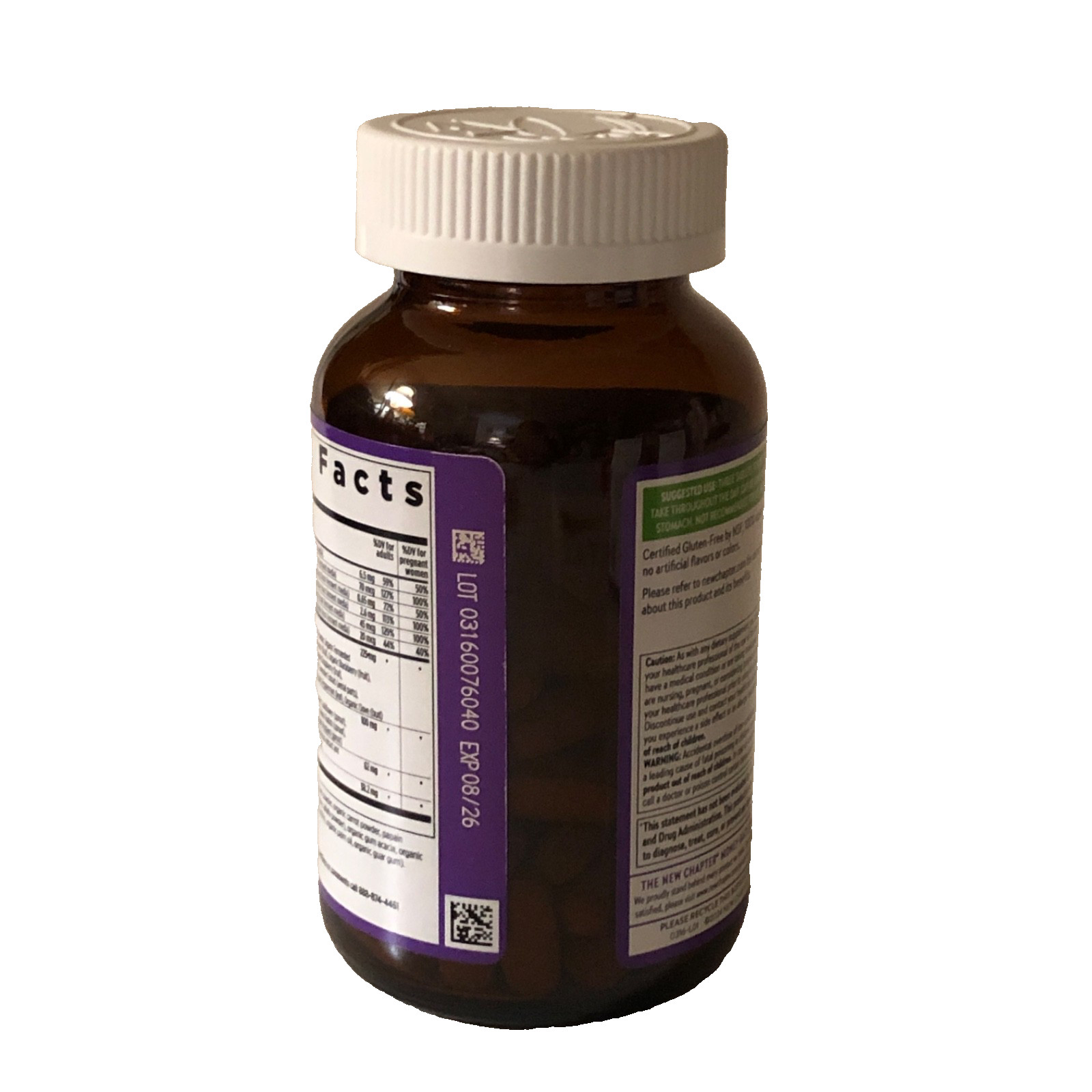 New Chapter Advanced Perfect Prenatal Multivitamin — 96 Vegan Tablets
