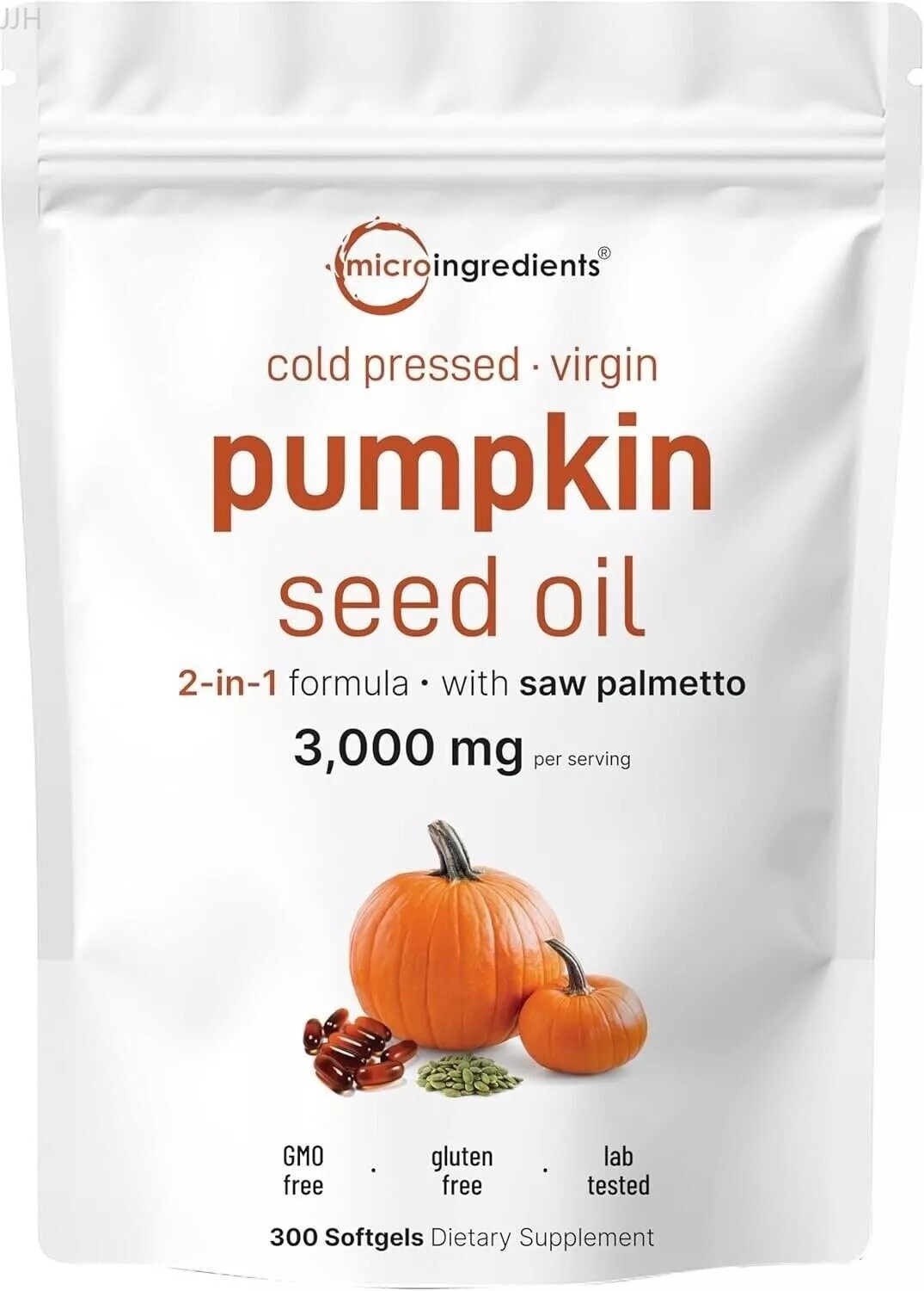 Softgels 300 Micro Ingredients Pumpkin Seed Oil Saw Palmetto 3000mg Softgel
