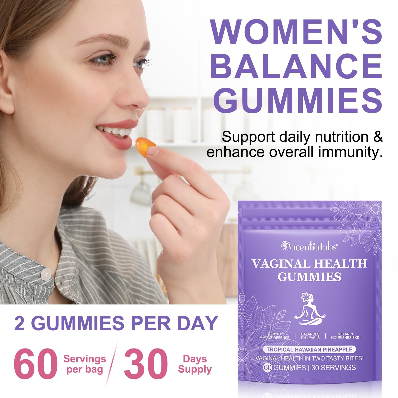 Vaginal Probiotics for Women, Vital Source Feminine 60 Count (Pack of 1)