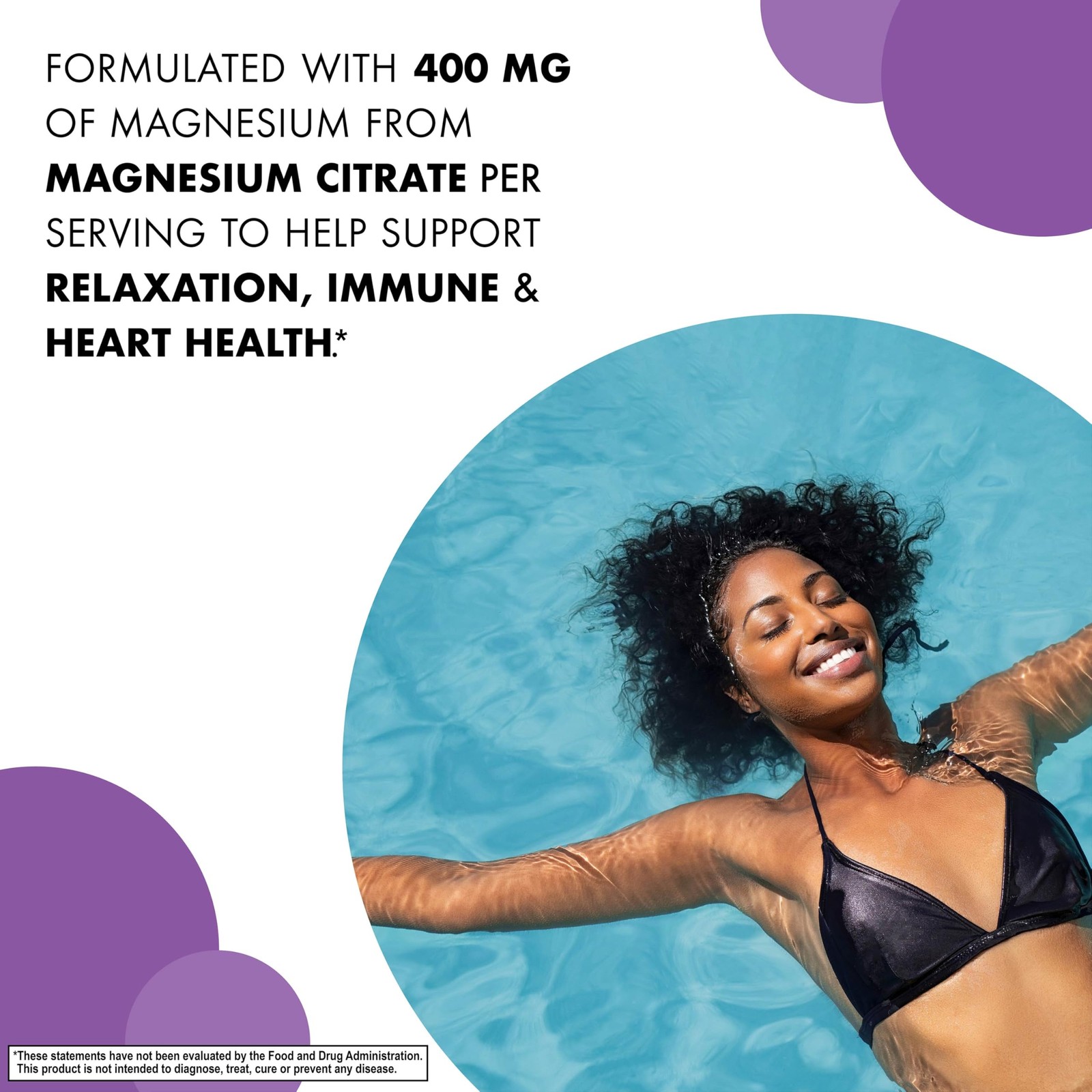 Bluebonnet Nutrition Magnesium Citrate, 400mg of 120 Count (Pack 1), White
