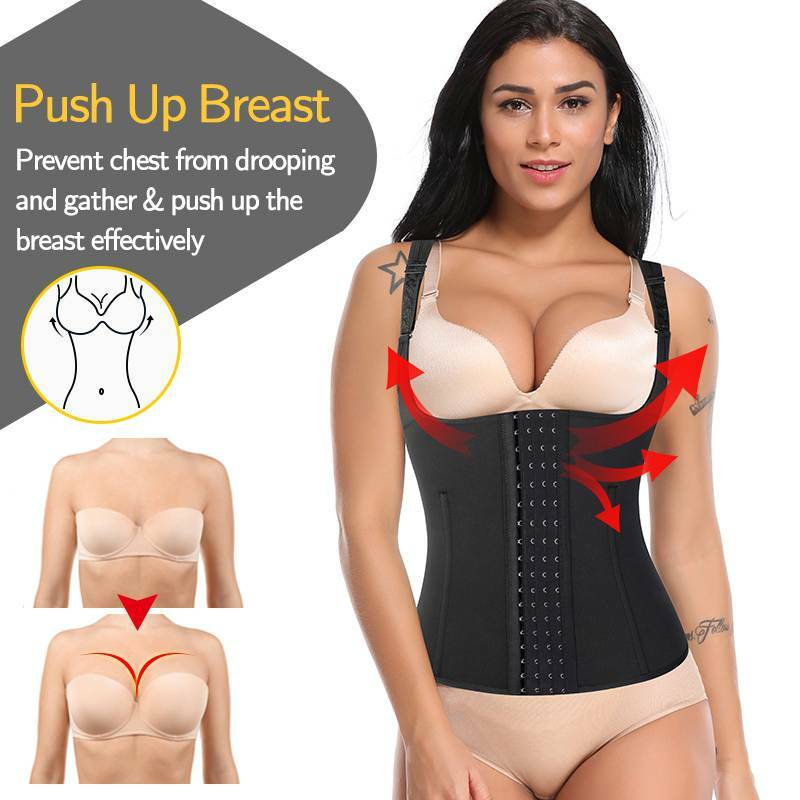 Women Waist Trainer Sweat Vest Workout Sauna Suit Tank Top Body Shaper Slimming
