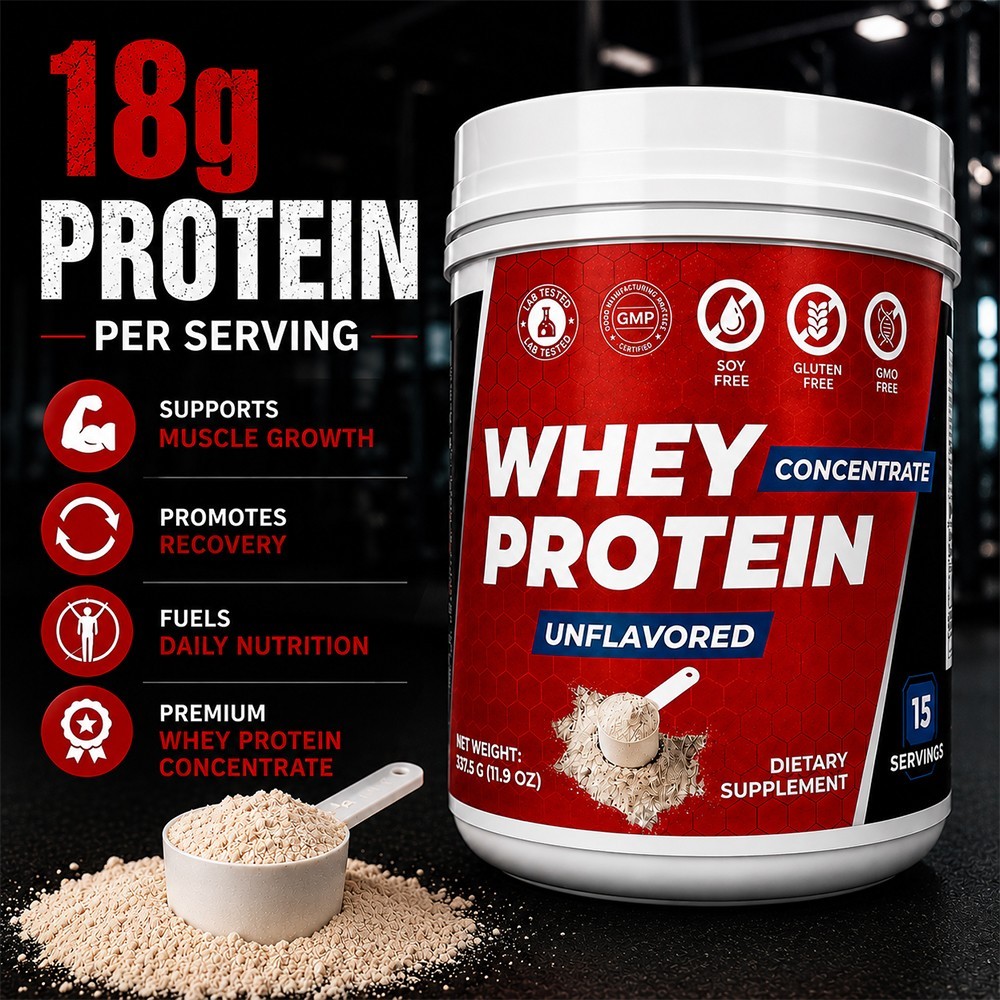 Whey Protein Concentrate Powder Unflavored (15 servings) Sm Fit Pro