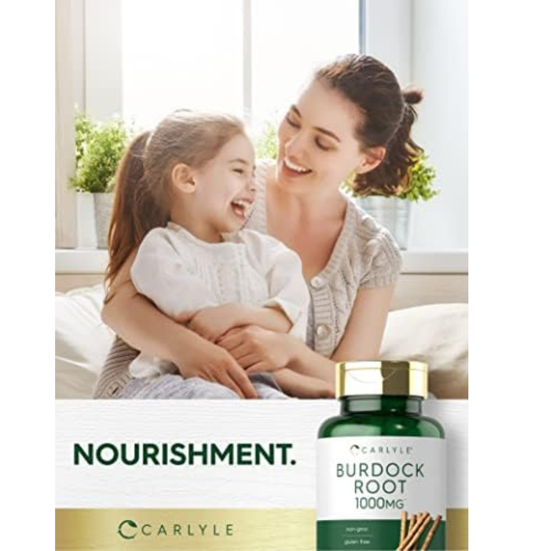 Carlyle Burdock Root | 1000 Mg | 200 Capsules Traditional Arctium Lappa Extract