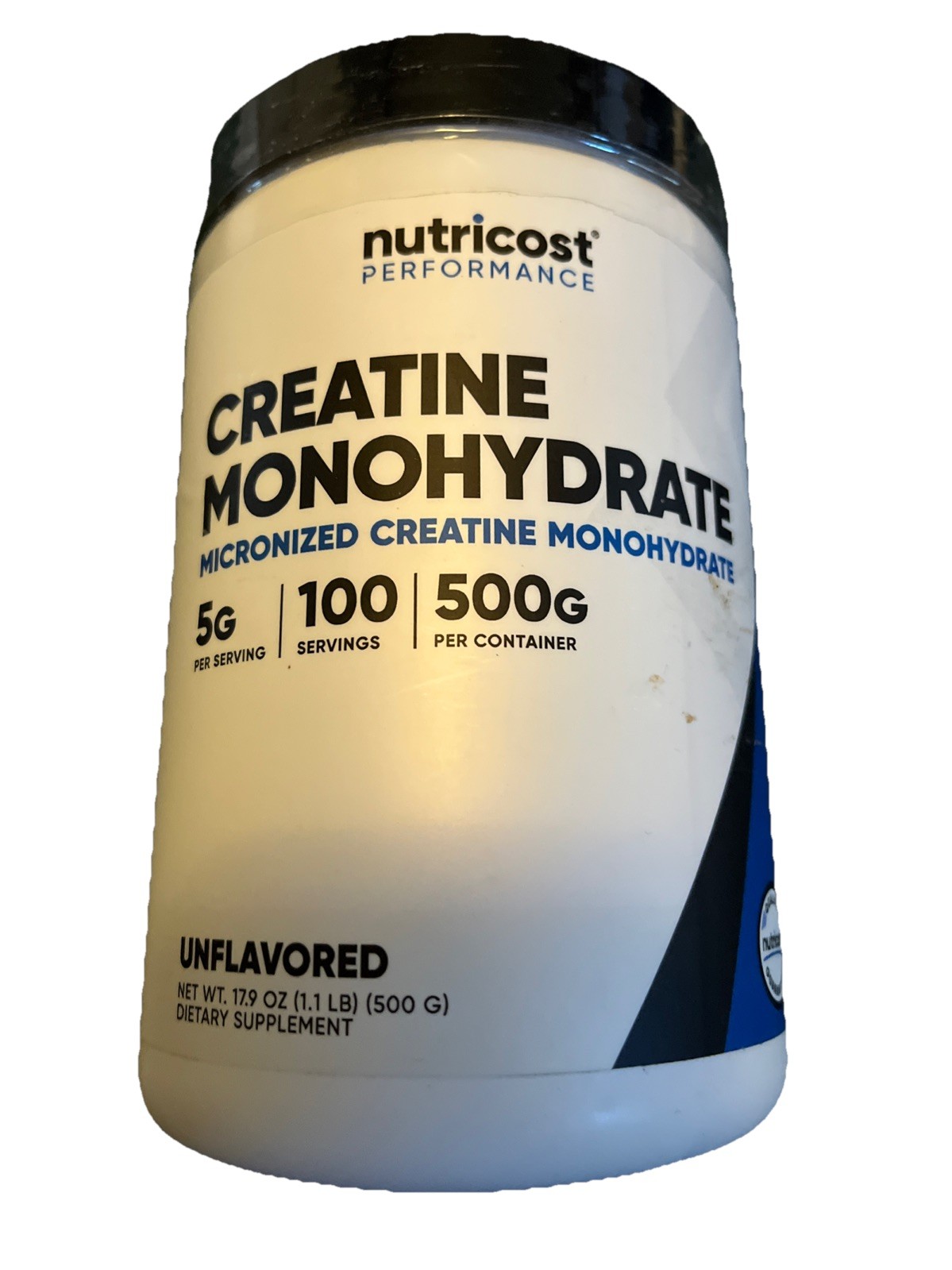 Nutricost Creatine Monohydrate Micronized Powder 500G Unflavored Sealed 7/27