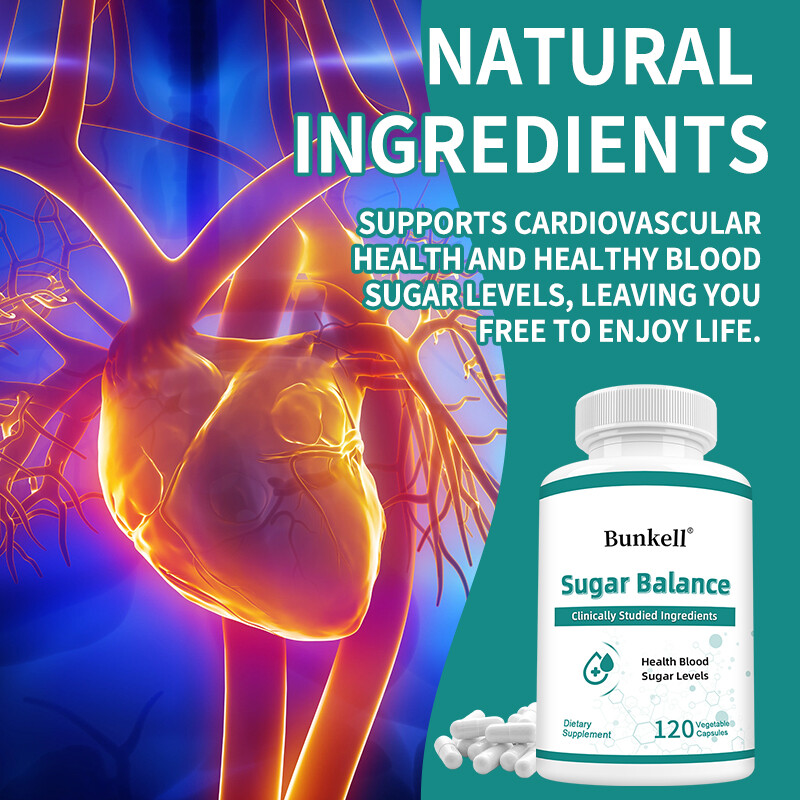 Sugar Balance Supplement Blood Sugar Support Glucose Metabolism Natural Capsules