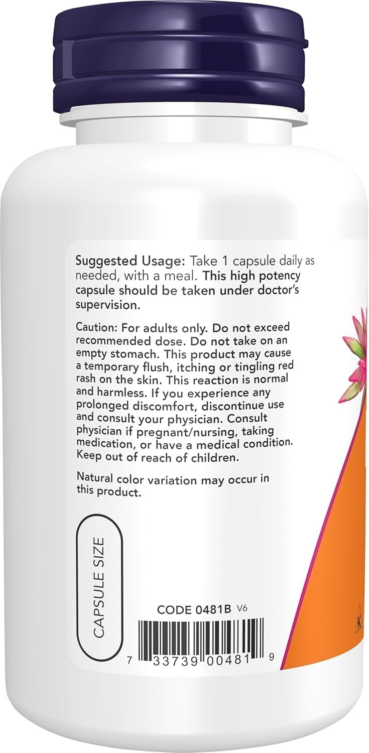 Niacin 100 Caps 500Mg by Now Foods