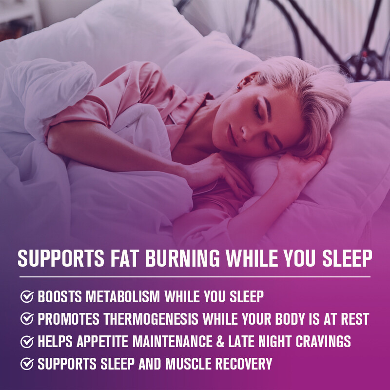Night Slim Capsules – Sleep Fat Burner & Cortisol Control with Melatonin Blend