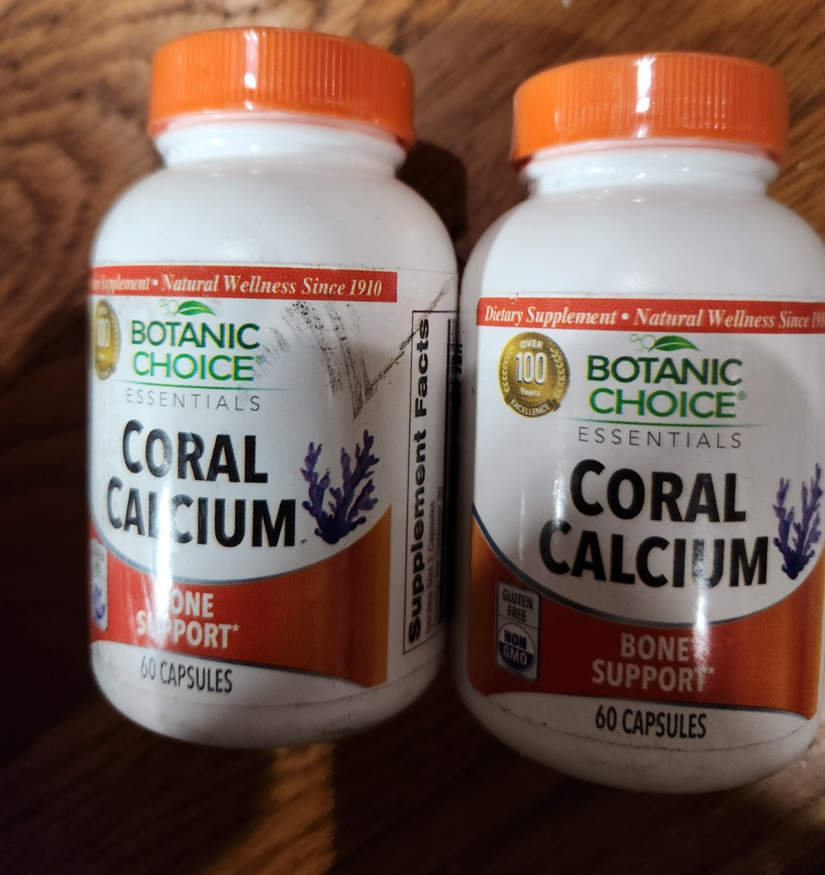 LOT OF 2 X Botanic Choice Coral Calcium BONE SUPPORT – 60 CAPS