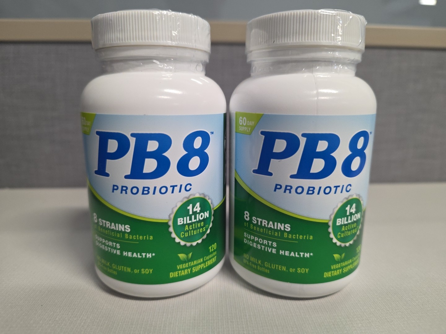 2 Pack Nutrition Now Pb 8 Pro Biotic Vegetarian Supplement 120 Count Each