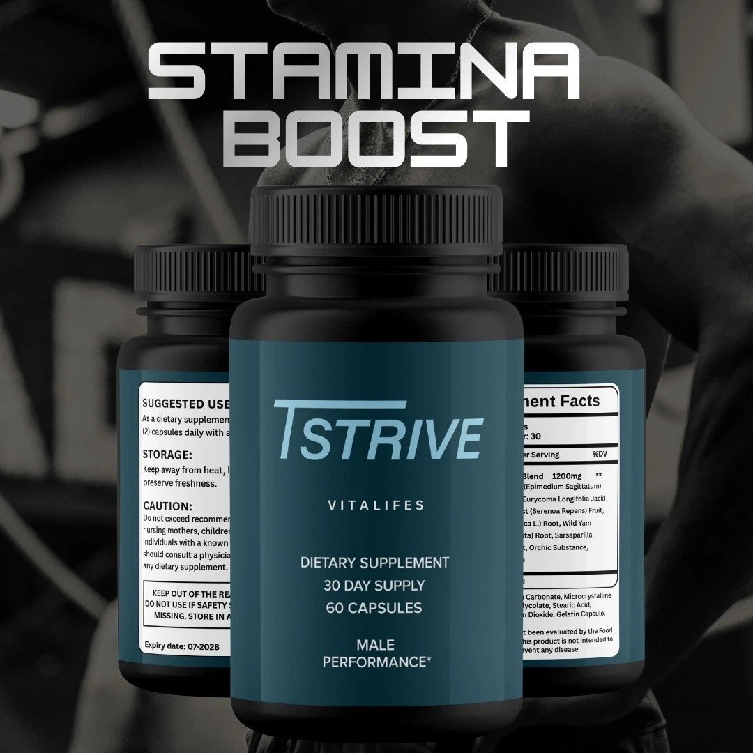 (5 Pack) Tstrive Advanced Male Support Performance Supplement 300 Capsules