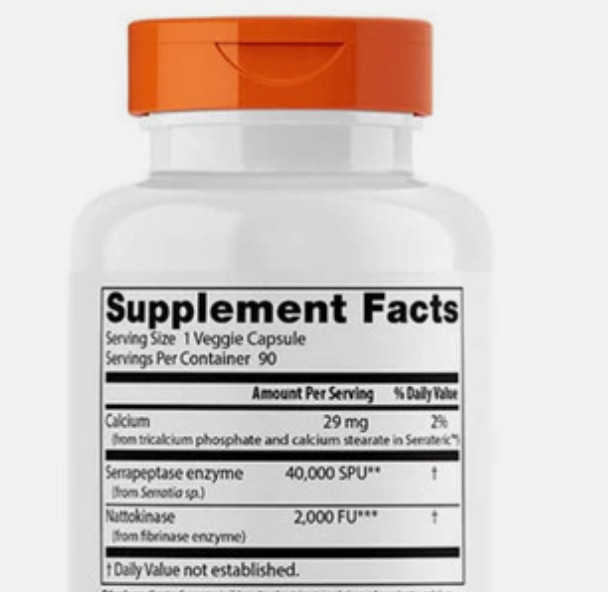 3X Doctor’s Best Natto-Serra Vitamin Capsule – 90 Count EXP 07/2027