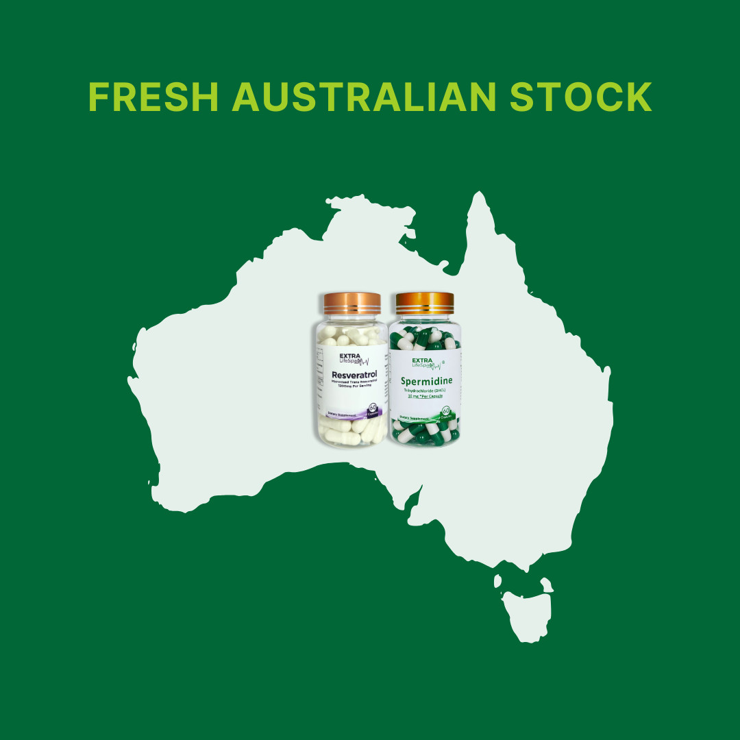 Spermidine Resveratrol Australia 60 Capsule Autophagy Anti Aging Supplements