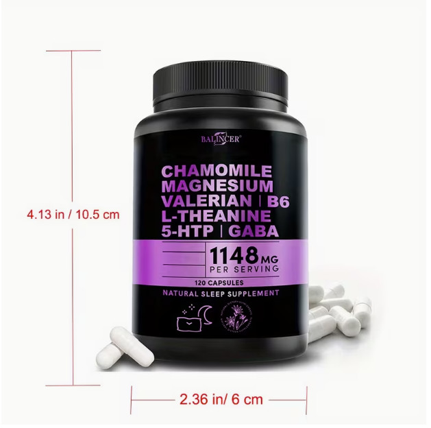 Adult Sleep Supplement – Magnesium Glycine 500 for MG – 120 Capsules