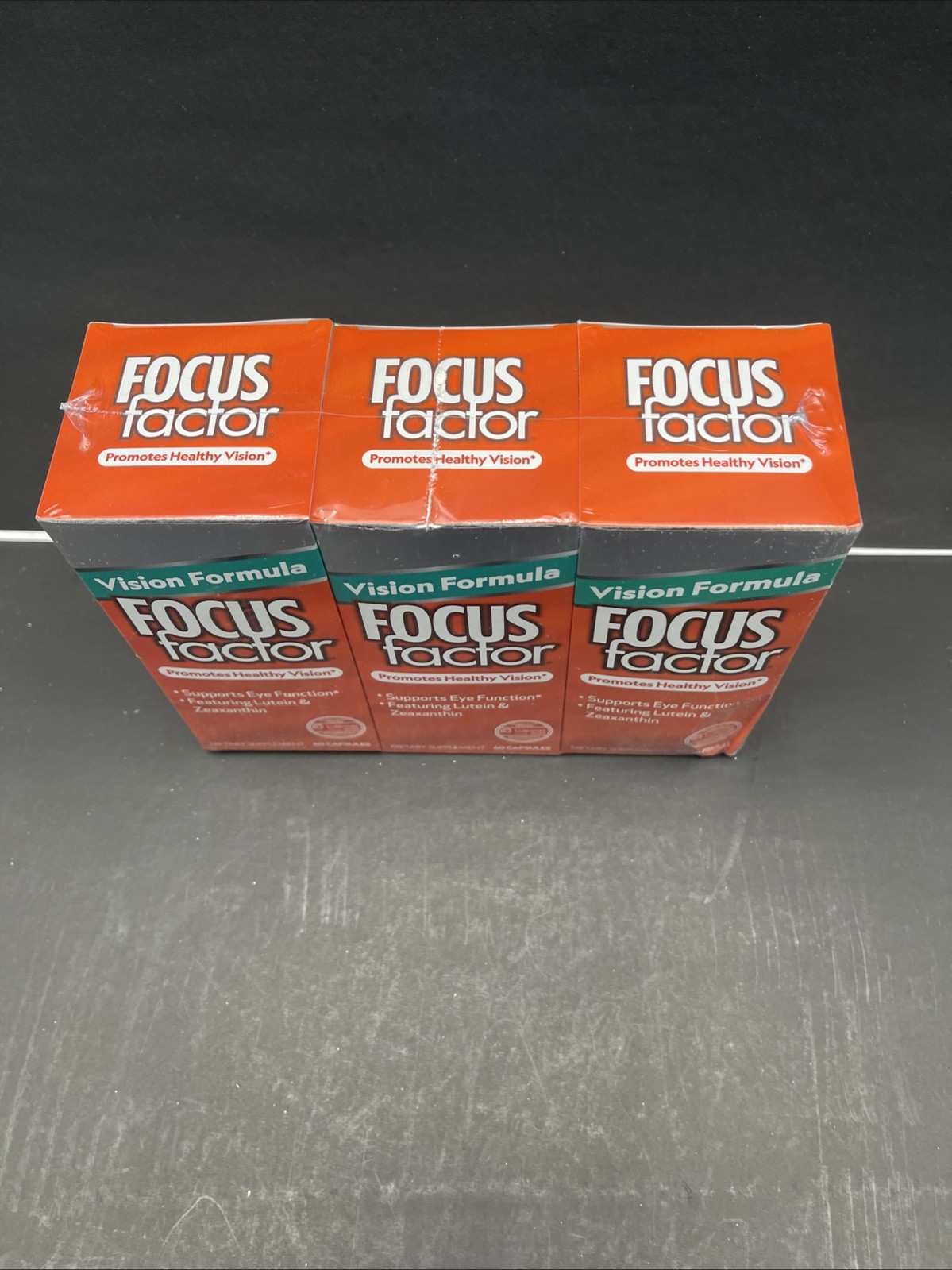 Vision Formula Focus Factor Dietary Supplements Lot of 3 Packs NEW Ex 5/25