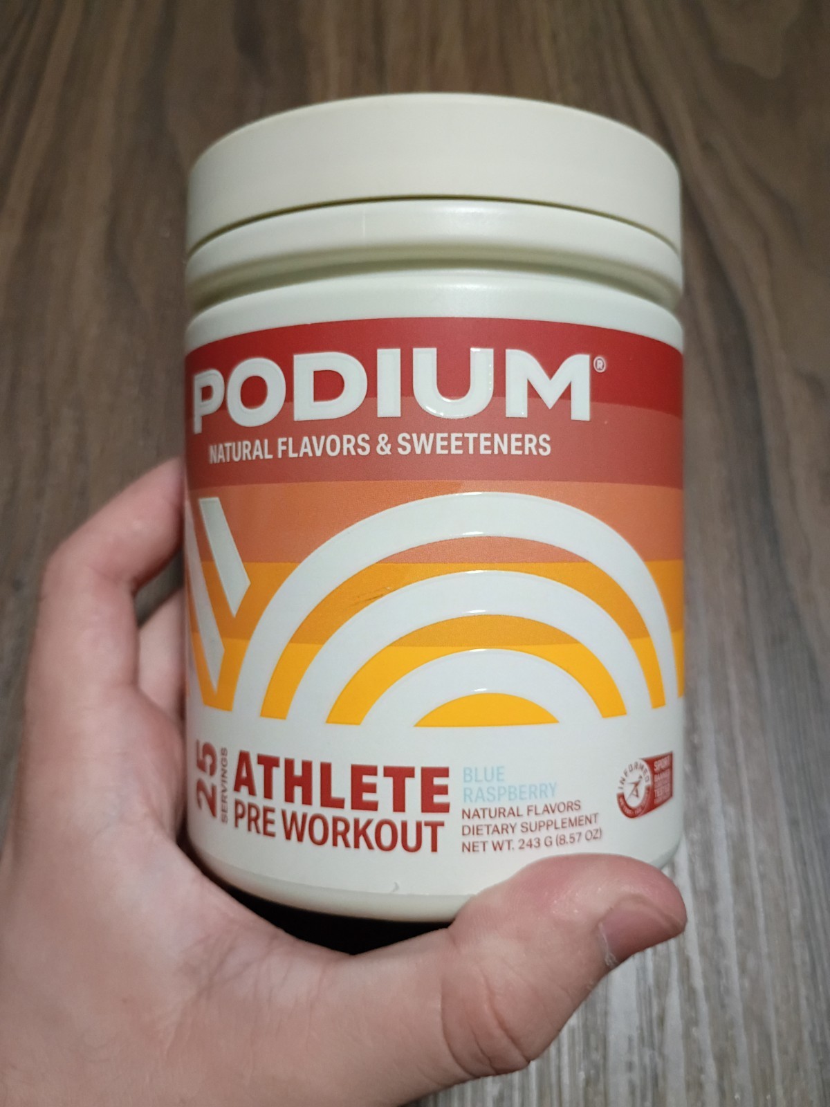 PODIUM Athlete Pre-Workout Blue Raspberry Sealed Exp 01/26 Energy Supplement