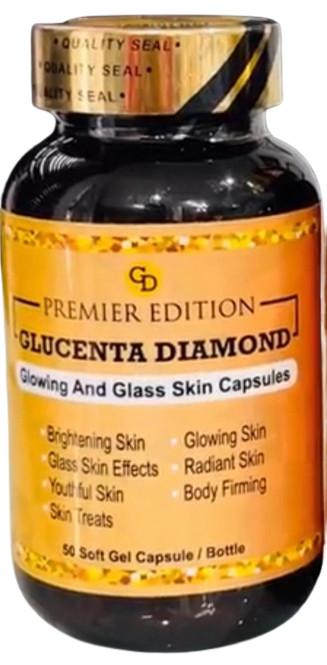 Original Premier Edition Glucenta Diamond Glowing and Glass Skin 50 Softgels