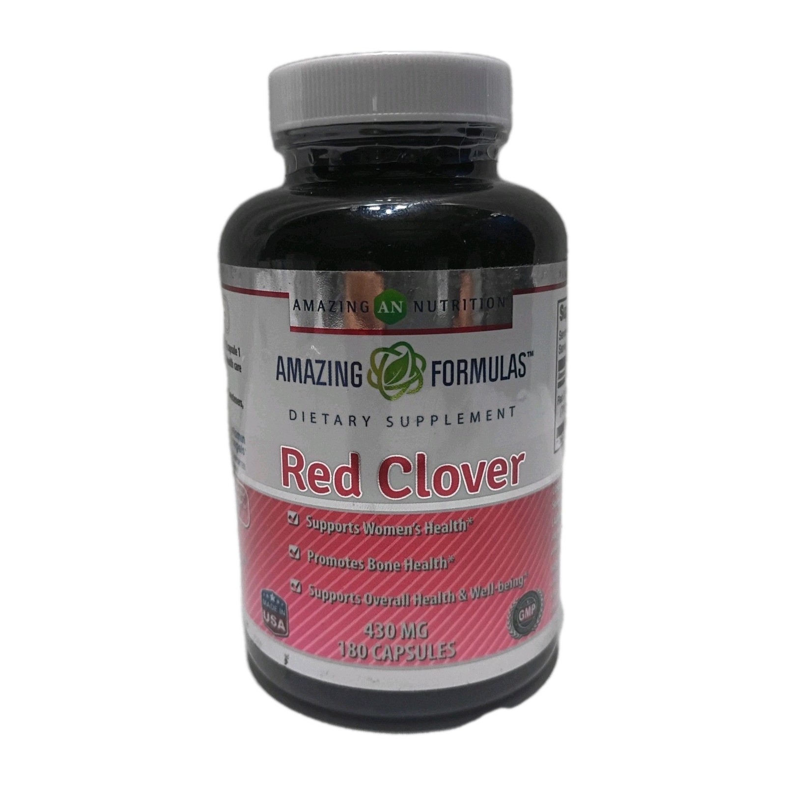 Amazing Nutrition Formulas Red Clover 430mg 180 Veggie Capsules Exp. 07/2026