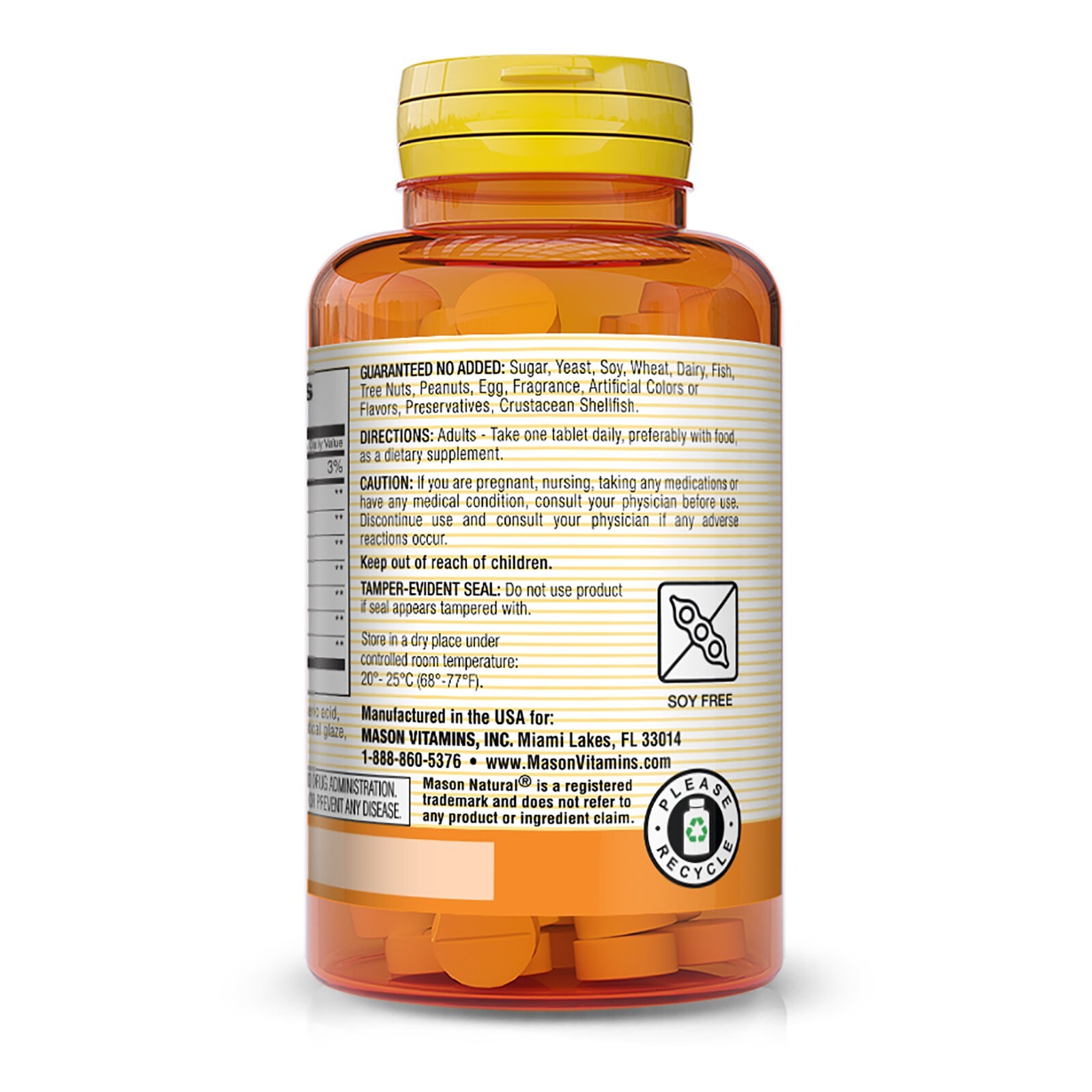Mason Natural Plant Based Ultra Digestive Enzymes – May Reduce Bloating, 60 Caps