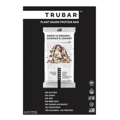 12g Plant Based Protein Bars – Sweet & Dreamy Cookies & Creamy – 12ct