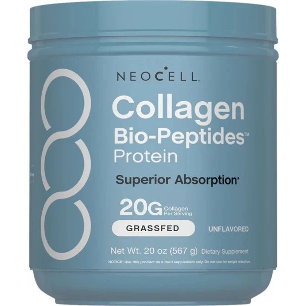 NeoCell Collagen Bio-Peptides Protein – 20oz, Grass Fed for Skin & Joint Support