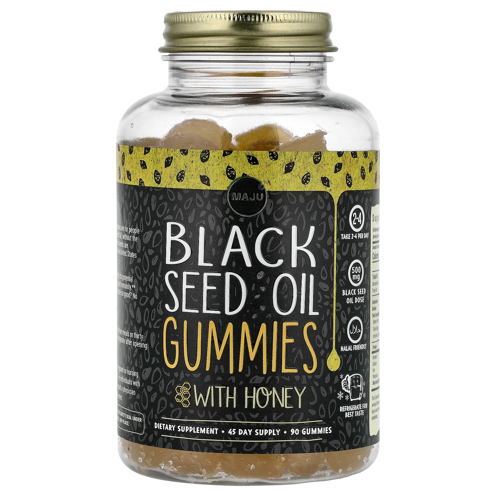 2 X Maju Superfoods, Black Seed Oil Gummies, 90 Gummies (250 mg per Gummy)