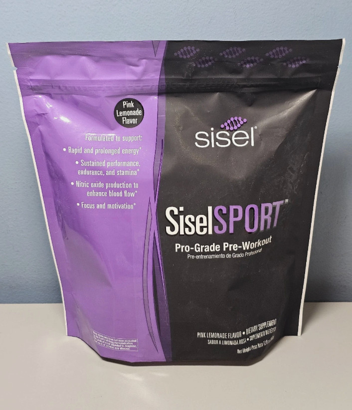 SiselSport Pink Lemonade – Natural Energy & Electrolyte Drink Mix – 30 Servings