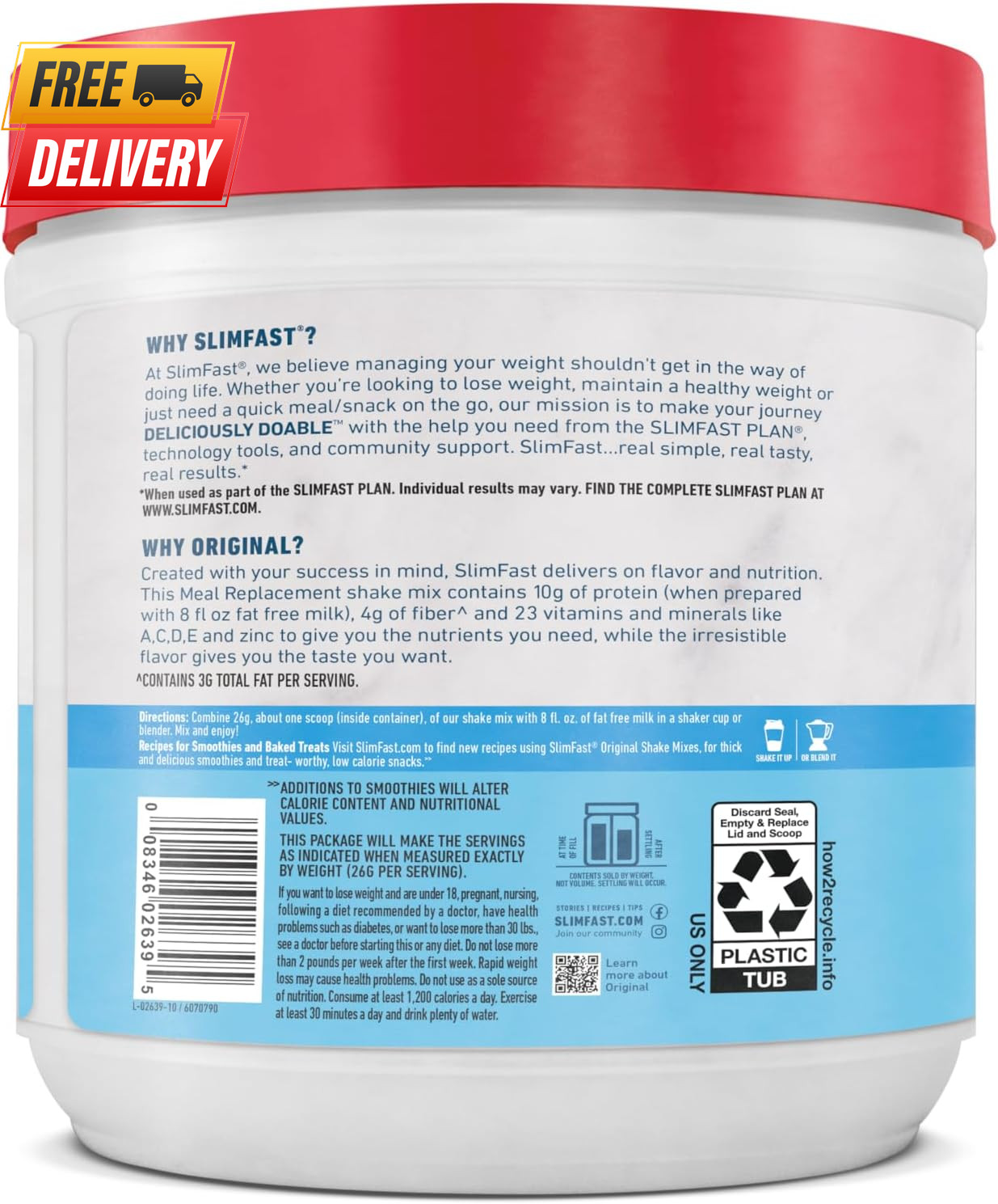 Meal Replacement Shake Powder Strawberries Cream 10g Protein 14 Servings Pack3