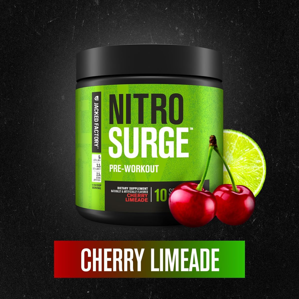 NITROSURGE Pre Workout Supplement – Endless Energy, Instant Strength Gains, Clea