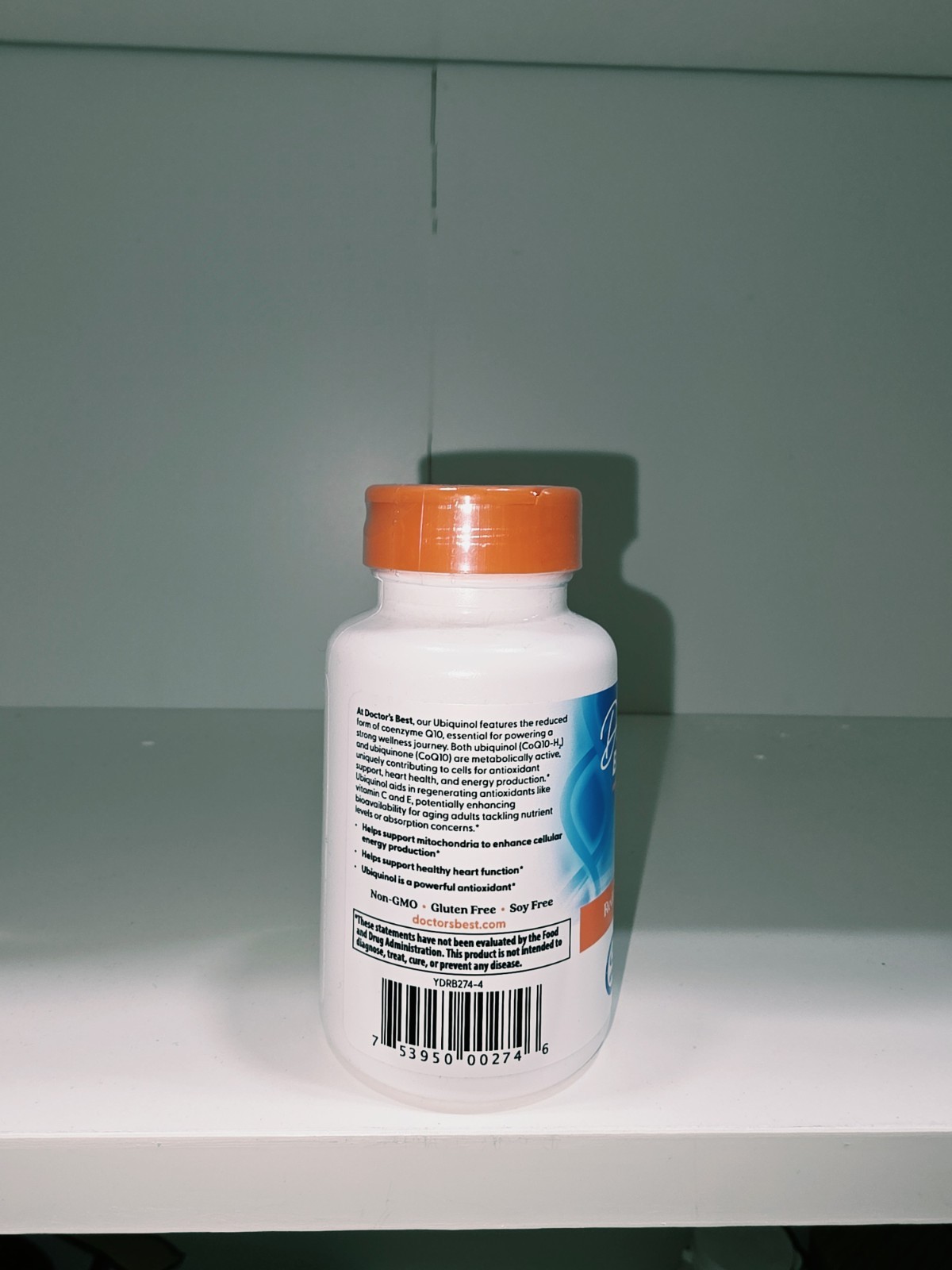 Doctors Best Ubiquinol, Reduced-Form Coenzyme Q1, 200 mg, Non-GMO