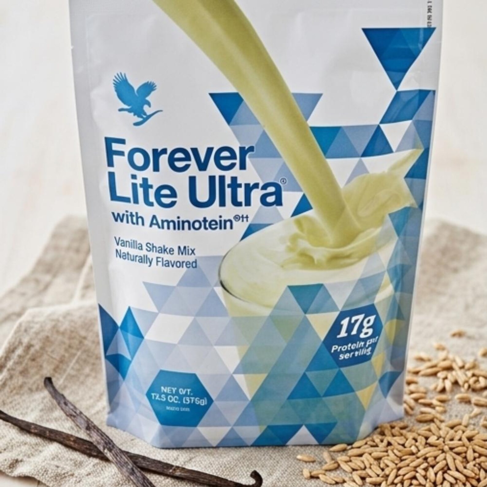 Forever Lite Ultra Vanilla Protein Powder 15 Servings Amino Acids 13.2 oz
